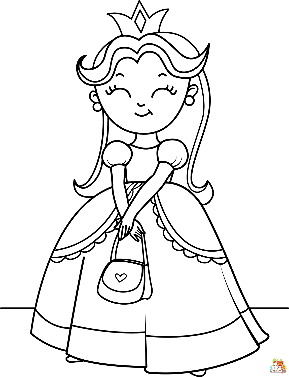 Enjoy Free Princess Coloring Pages from ColoringKiz